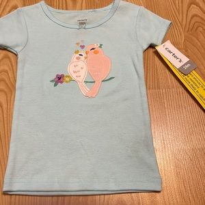 NWT Carters 24 months top.  Birds & hearts.